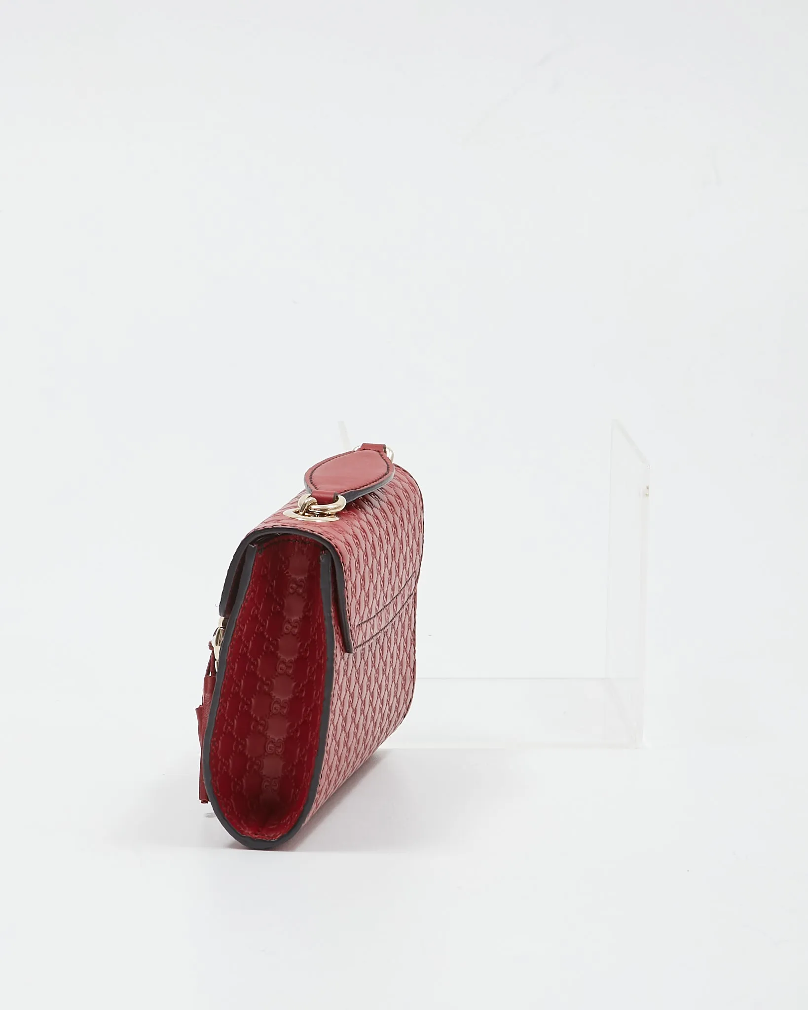 Gucci Red Microguccissima GG Mini Signature Emily Crossbody Bag