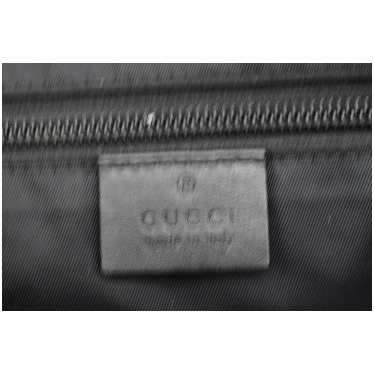 GUCCI Techno Large Web Nylon Canvas Messenger Bag Black 337074