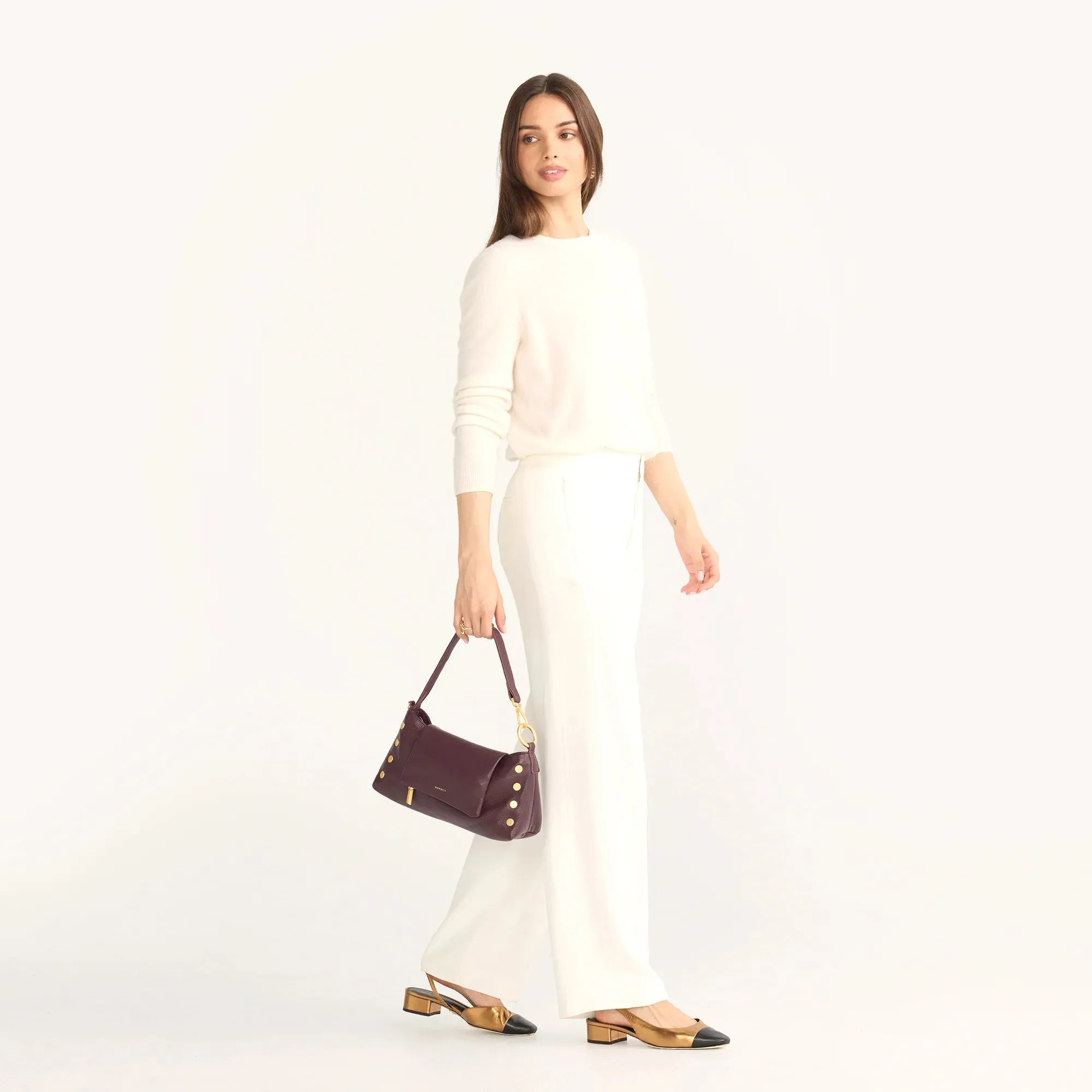 Hammitt VIP Satchel Cabernet Pebble