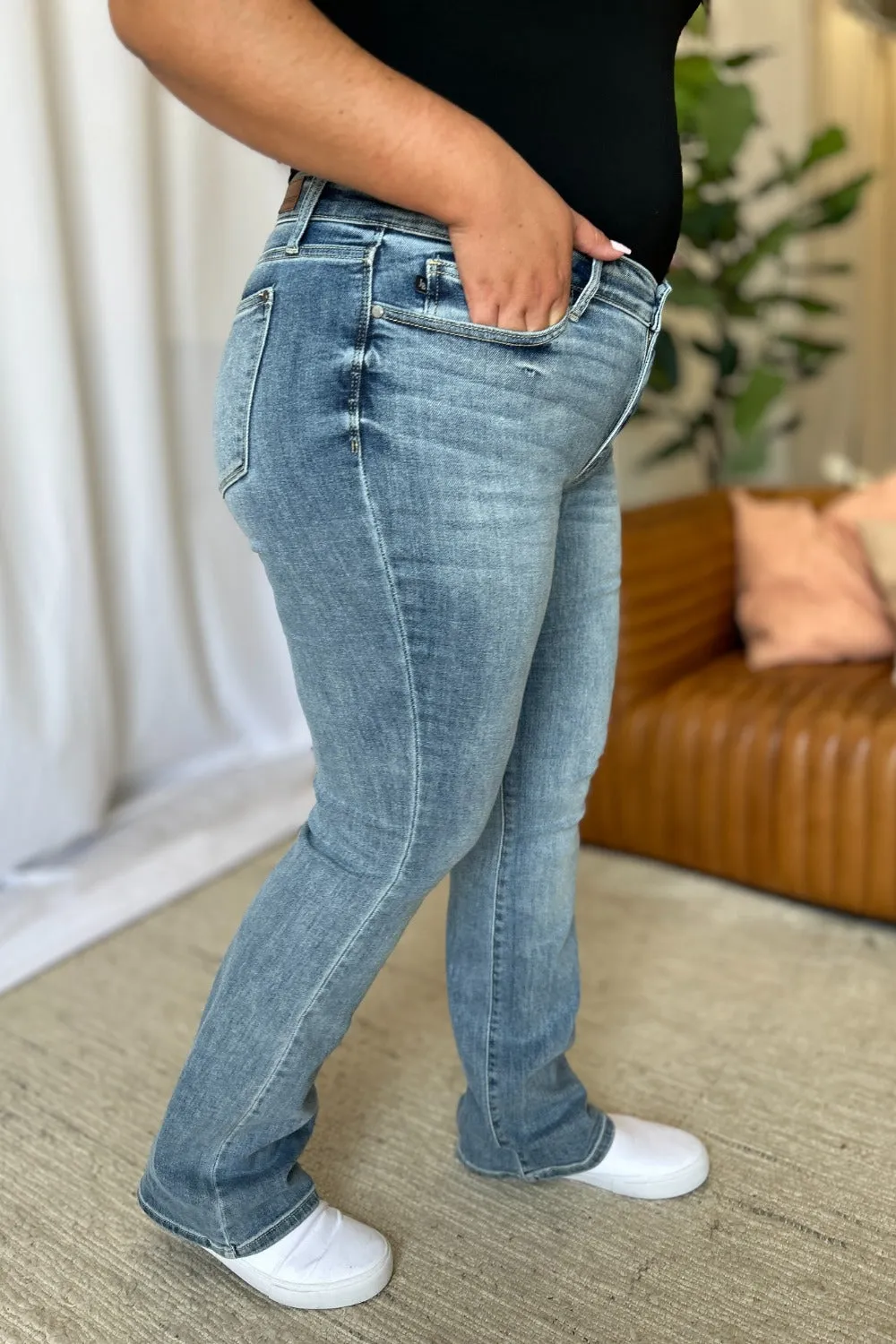 Hazel Blues® |  Judy Blue Medium Rise Bootcut Jeans