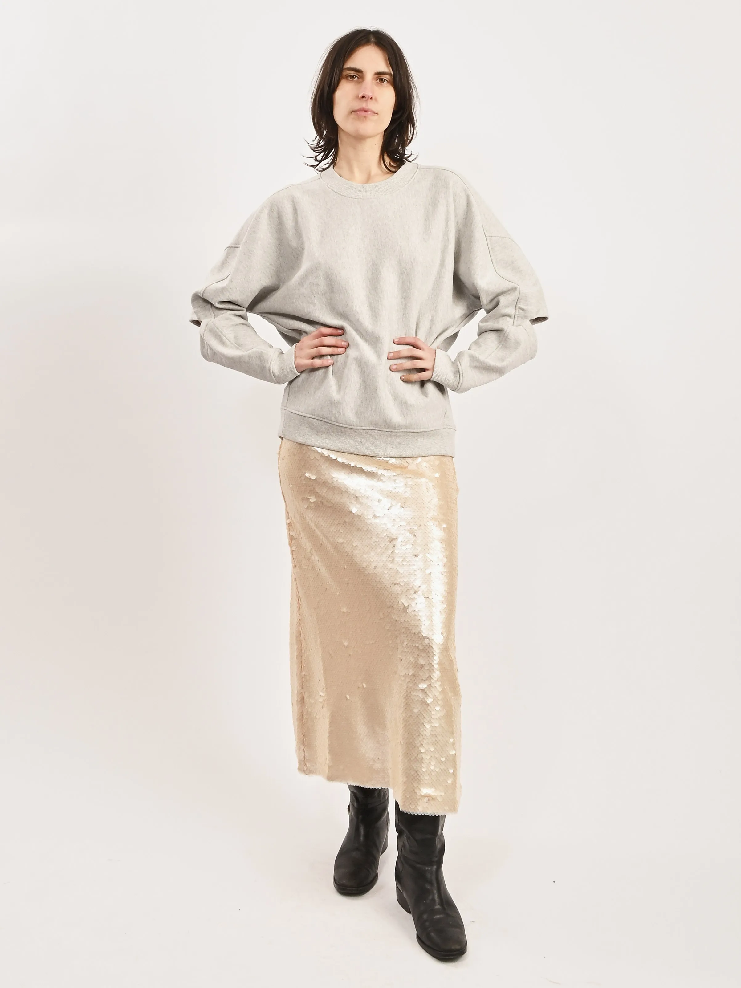Heather Grey Cocoon Crewneck Sweatshirt