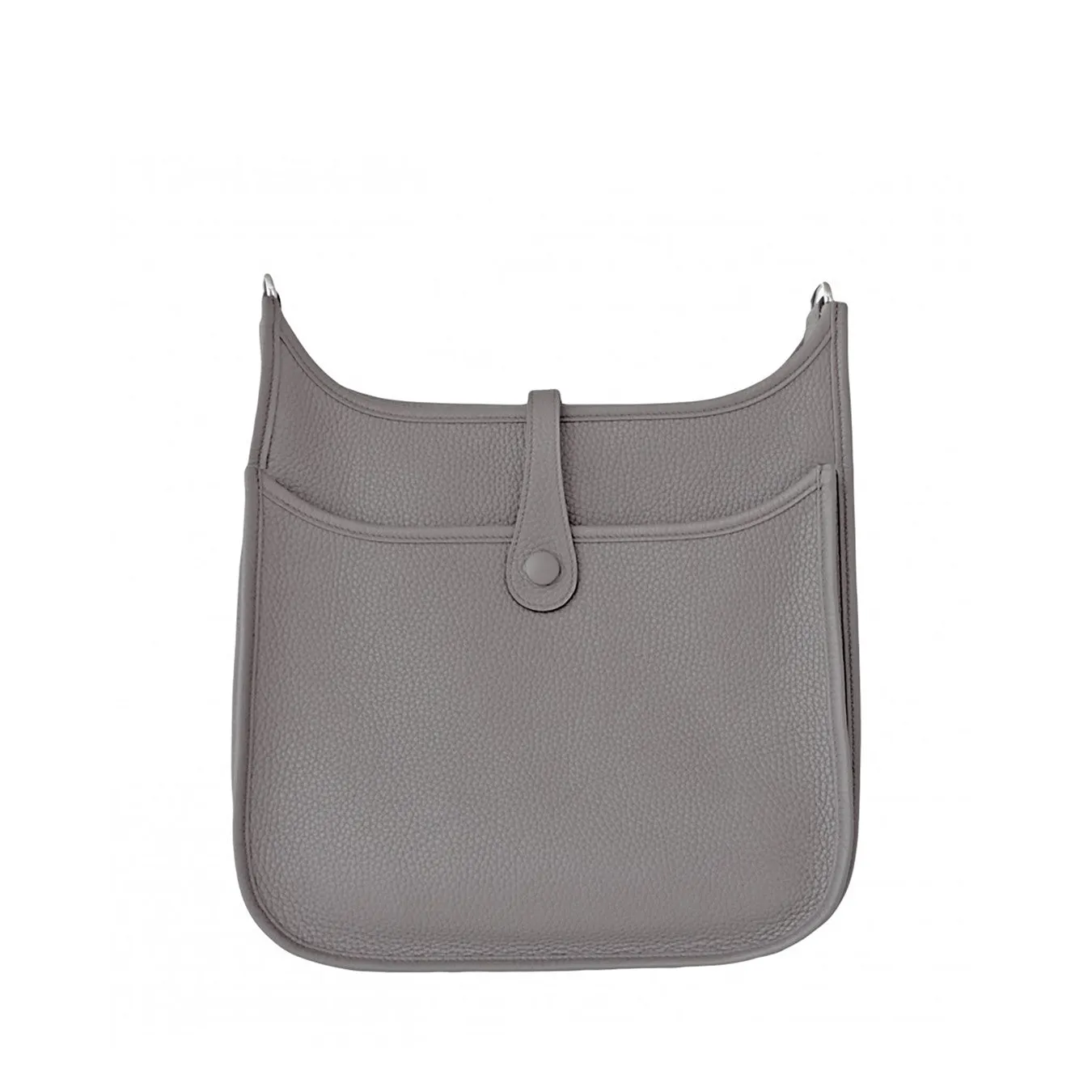 Hermes Etain Evelyne Tin Grey PM Clemence Messenger Crossbody