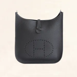 Hermes Evelyne III PM Black Clemence