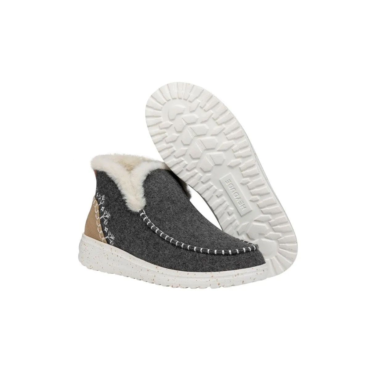 HEYDUDE Denny Wool Faux Shearling Boots