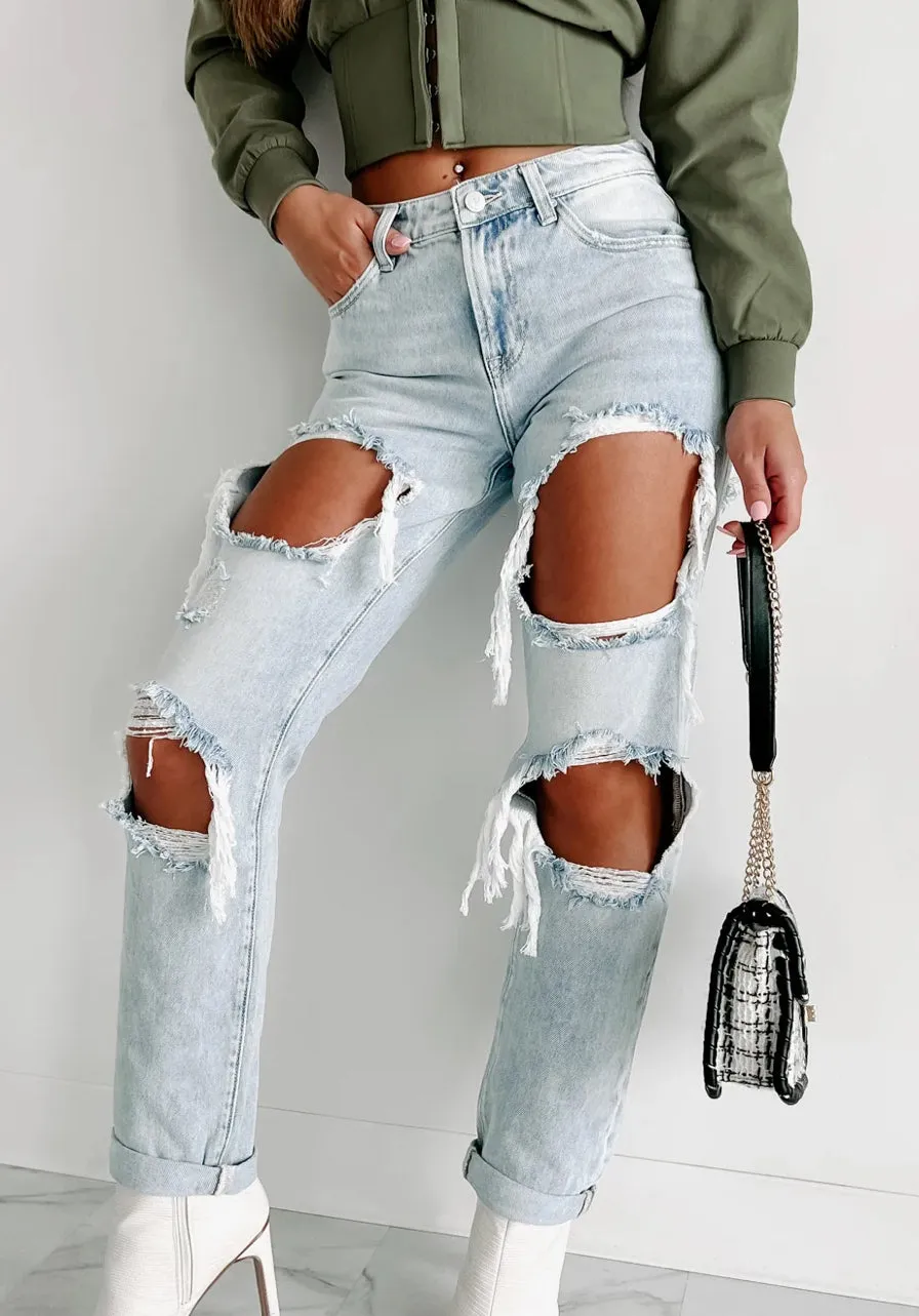 HIGH RISE BAGGY JEANS