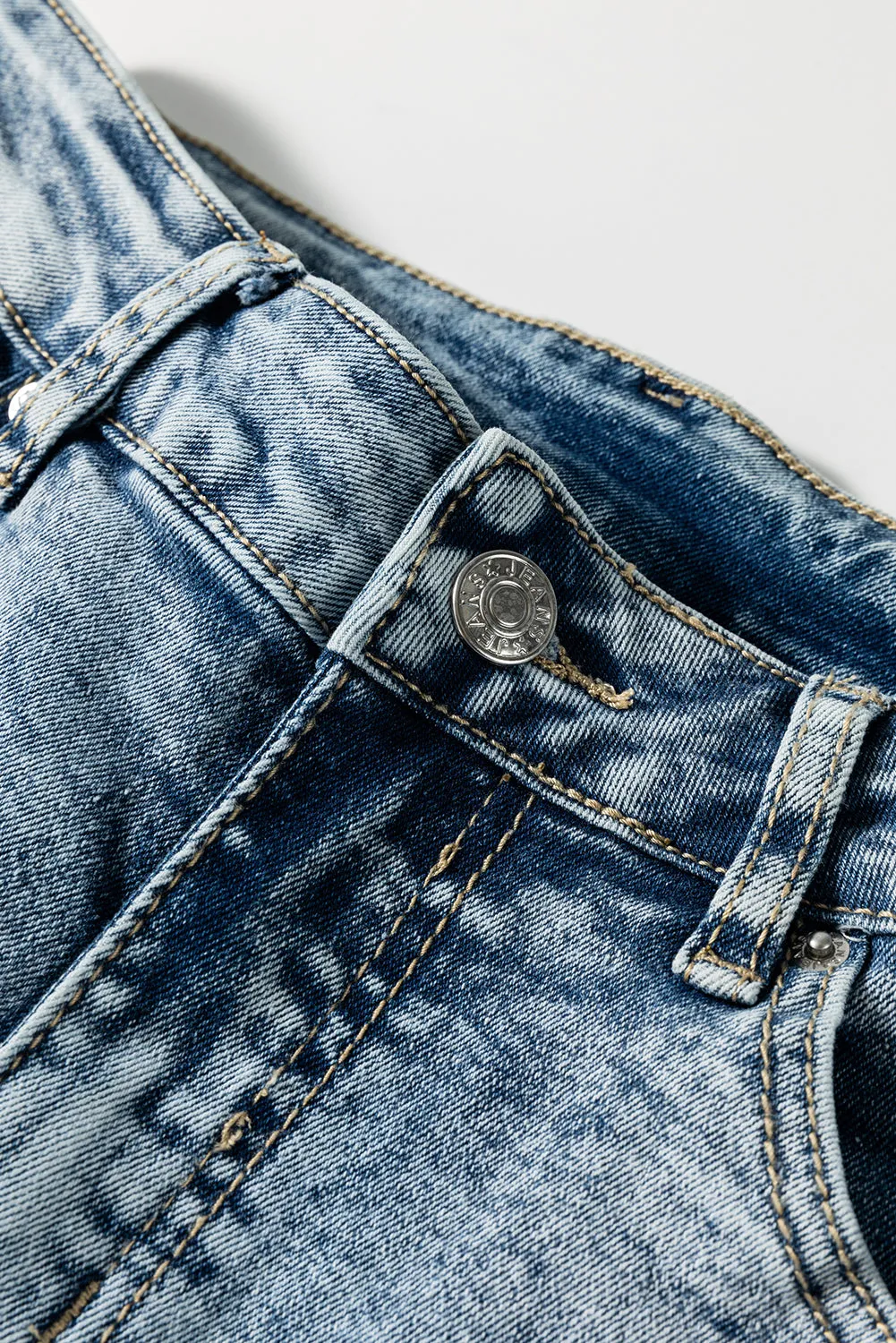 High Rise Medium Wash Denim
