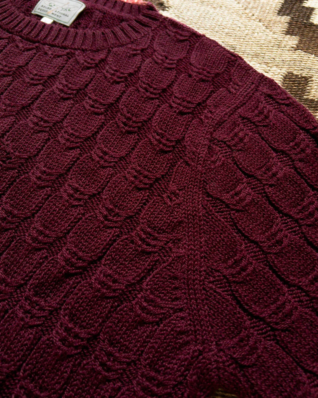 Highland Cableknit Crewneck Sweater