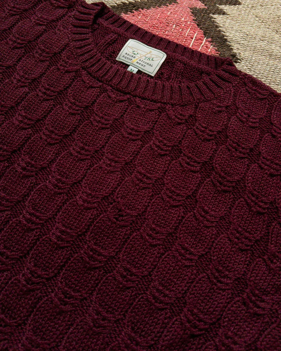 Highland Cableknit Crewneck Sweater
