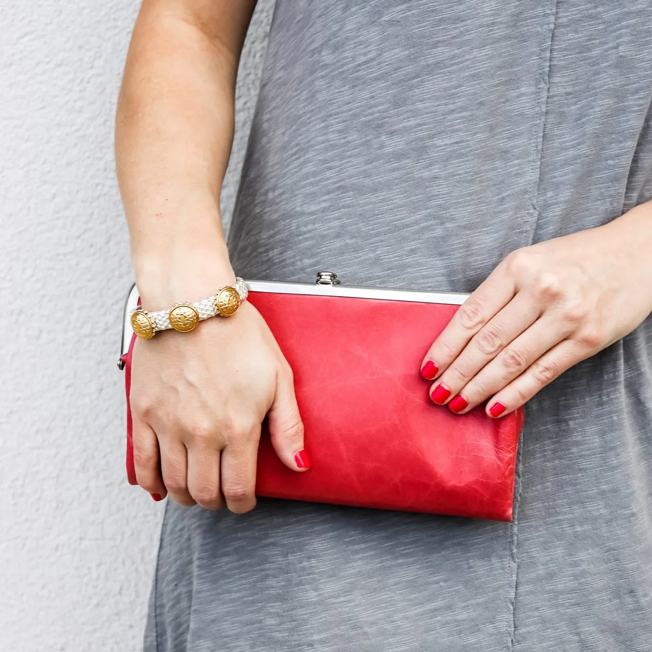 Hobo Lauren Wallet - Tea Rose