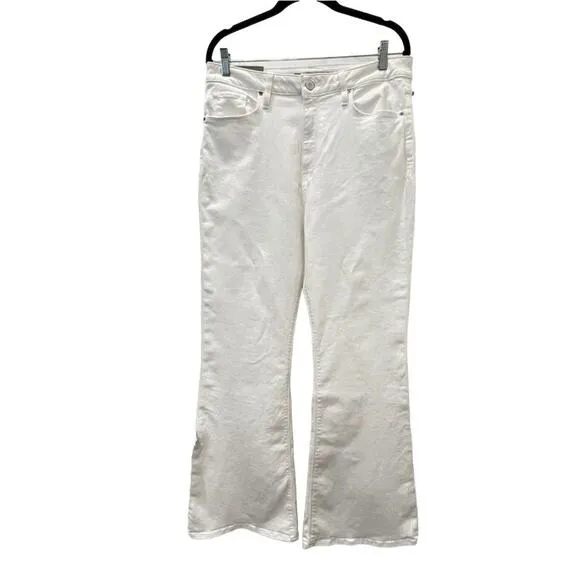 Hudson Jeans  Holly High Rise Flare Jeans White Size 33 New