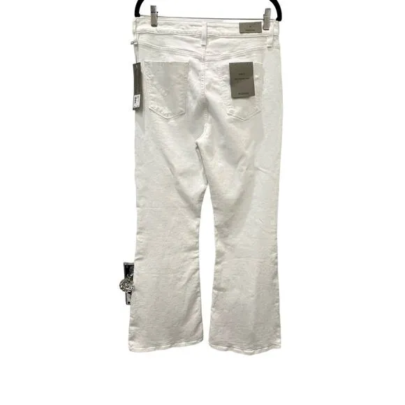 Hudson Jeans  Holly High Rise Flare Jeans White Size 33 New