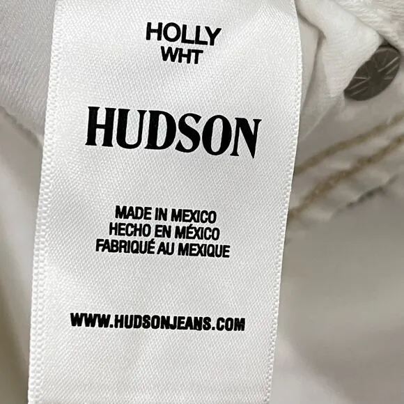 Hudson Jeans  Holly High Rise Flare Jeans White Size 33 New