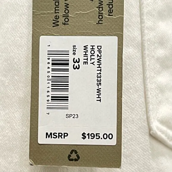 Hudson Jeans  Holly High Rise Flare Jeans White Size 33 New