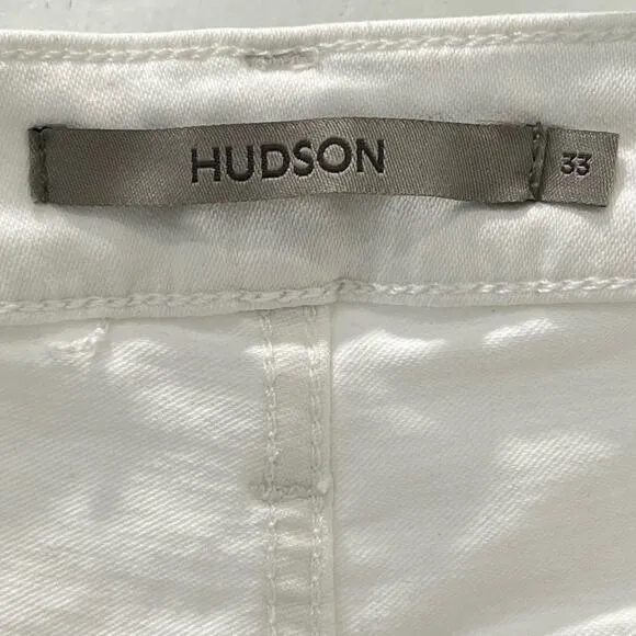Hudson Jeans  Holly High Rise Flare Jeans White Size 33 New