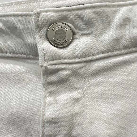 Hudson Jeans  Holly High Rise Flare Jeans White Size 33 New