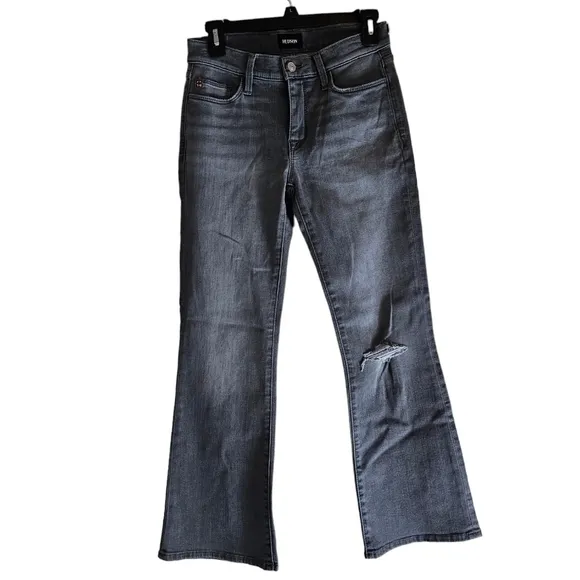 Hudson Jeans Natalie Mid Rise Bootcut Crop Gray Jeans 25 NWT