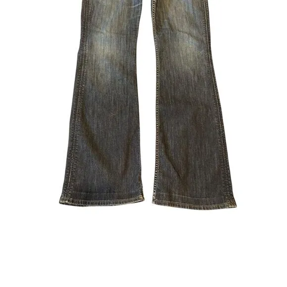 HUDSON Signature Dark Wash Y2K Low Rise Boot Cut Denim Jeans Women's Size 28