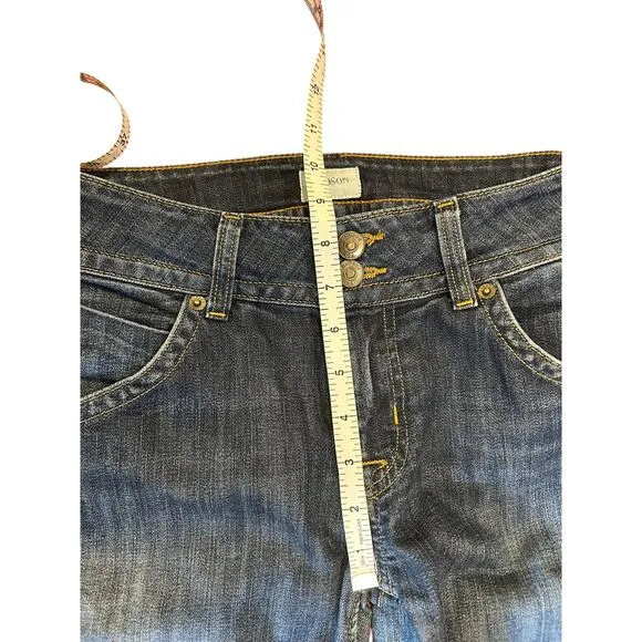 HUDSON Signature Dark Wash Y2K Low Rise Boot Cut Denim Jeans Women's Size 28