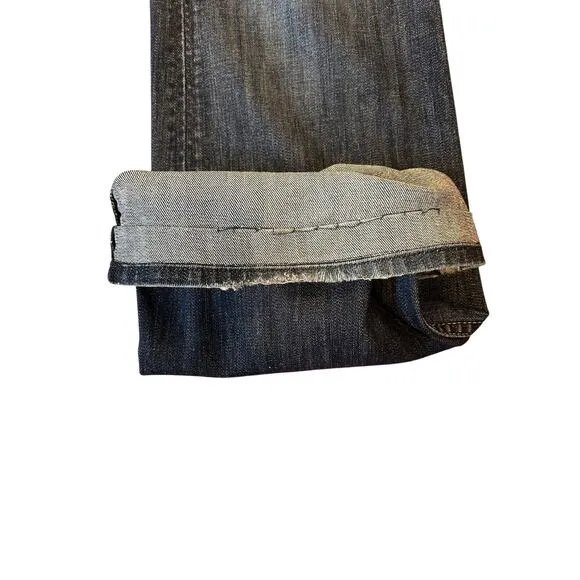 HUDSON Signature Dark Wash Y2K Low Rise Boot Cut Denim Jeans Women's Size 28