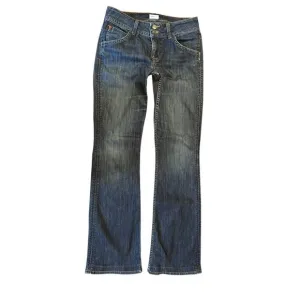 HUDSON Signature Dark Wash Y2K Low Rise Boot Cut Denim Jeans Women's Size 28