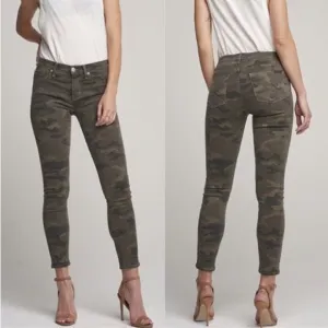 Hudson Jeans | Nico Midrise Ankle Camo Super Skinny Jeans