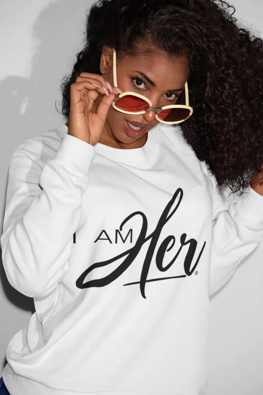 I AM HER Signature Women's Crewneck Sweater