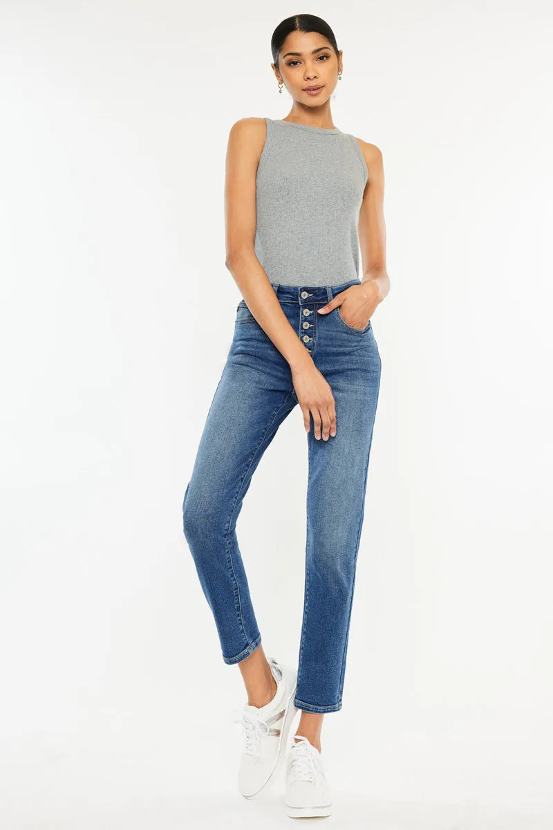 Imogene High Rise Mom Jeans