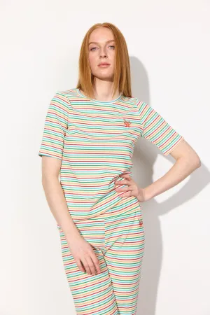 Indie T-shirt - Rainbow Striped