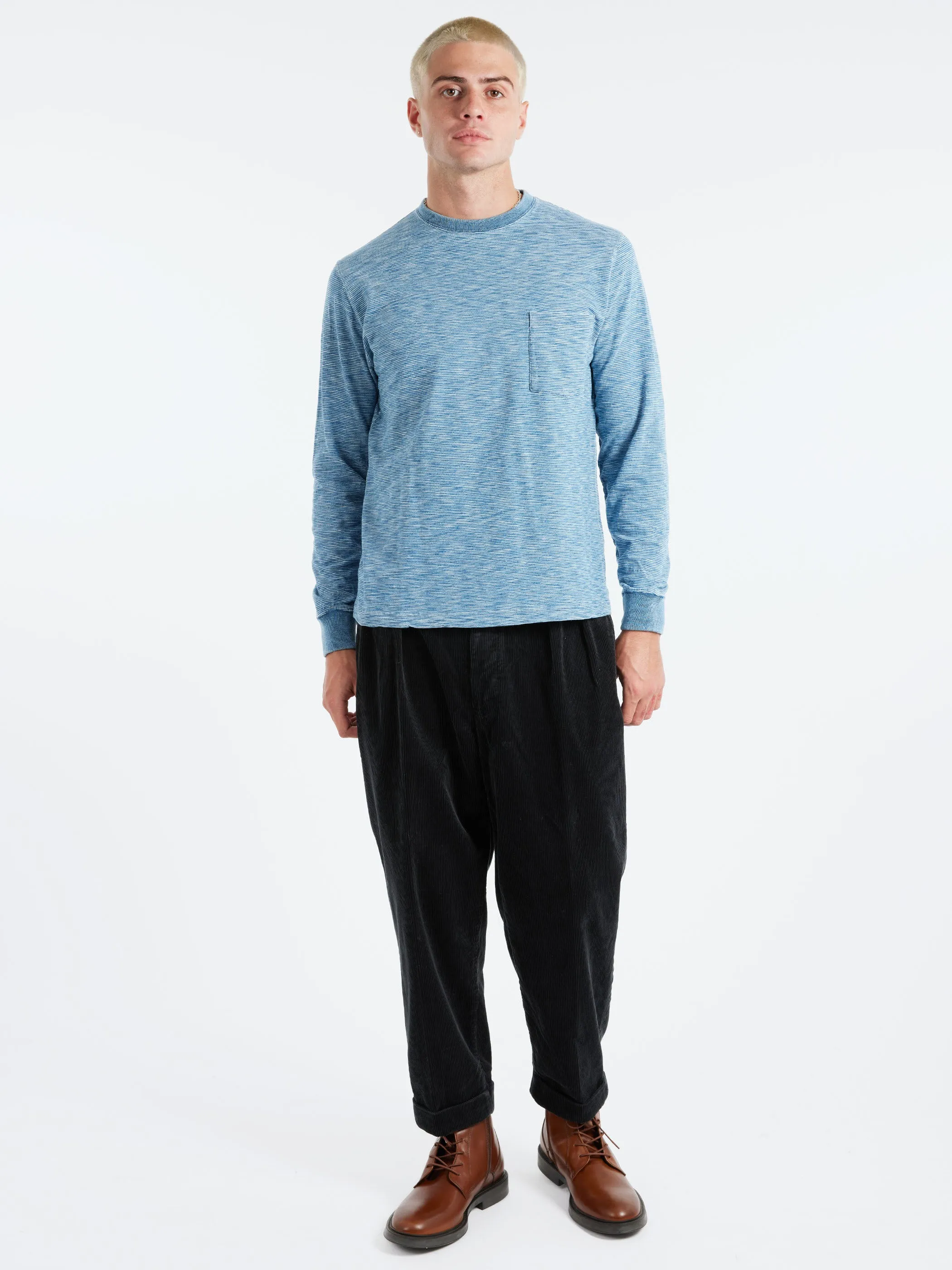 Indigo Slub Yarn Pocket Tee