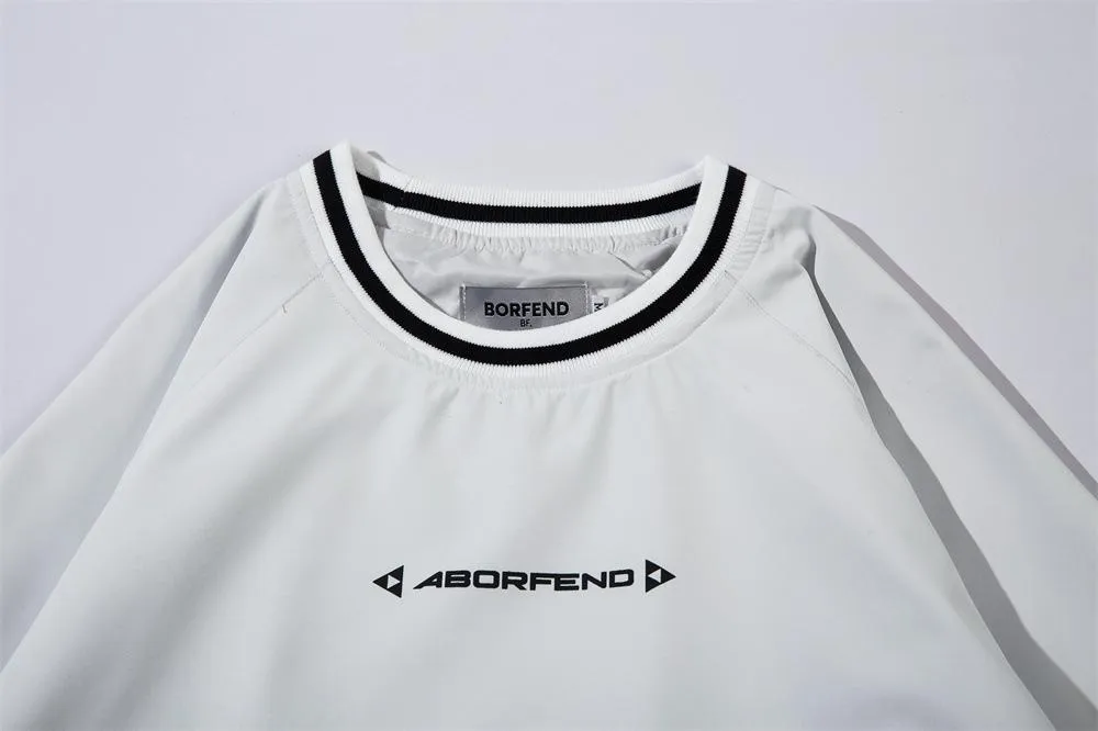 Inlaid Basketball Stitch Crewneck Sweater