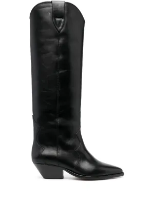 ISABEL MARANT Denvee 40mm leather knee-high boots
