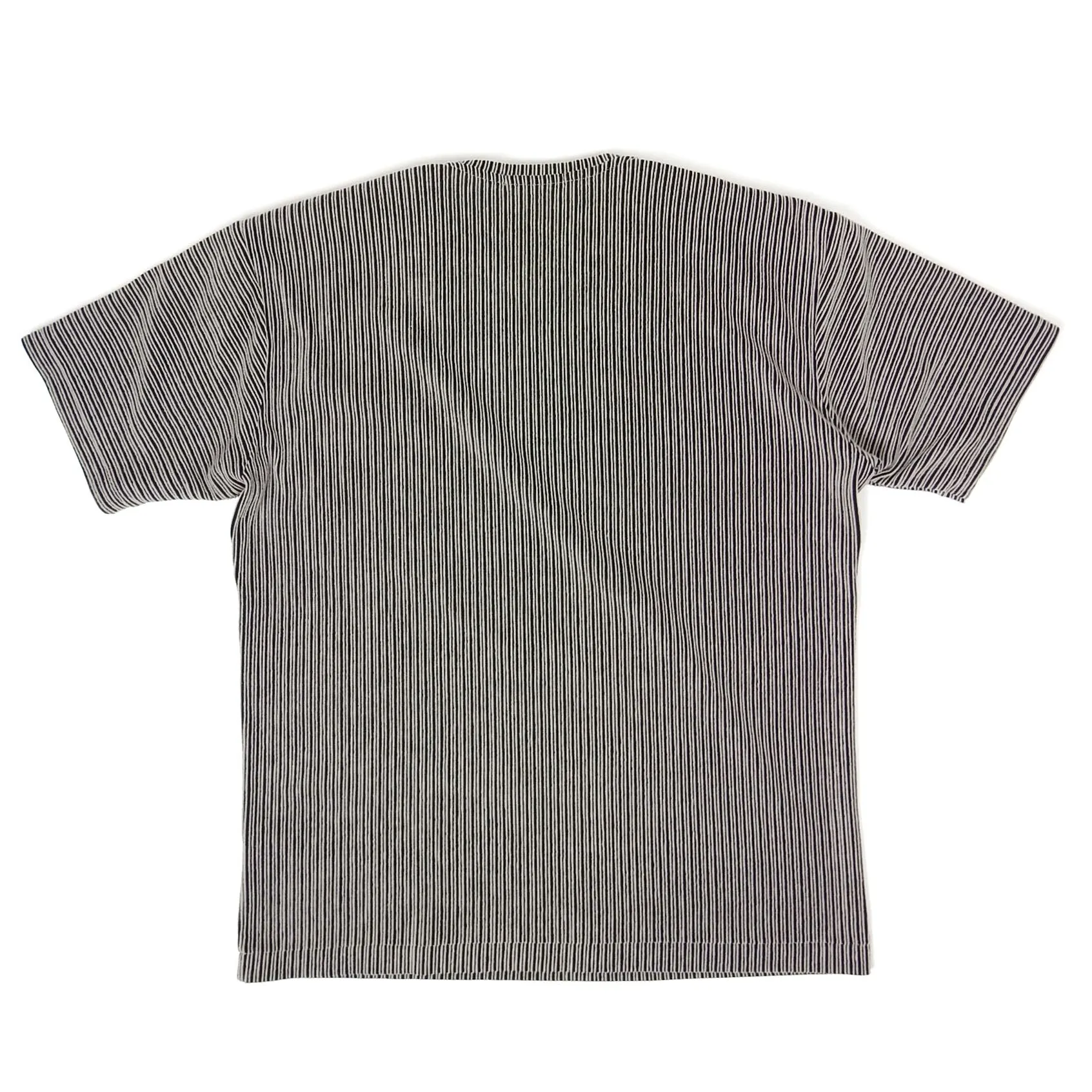 Issey Miyake Grey Striped T-Shirt Size 4 (XL)