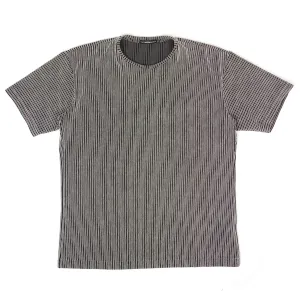 Issey Miyake Grey Striped T-Shirt Size 4 (XL)