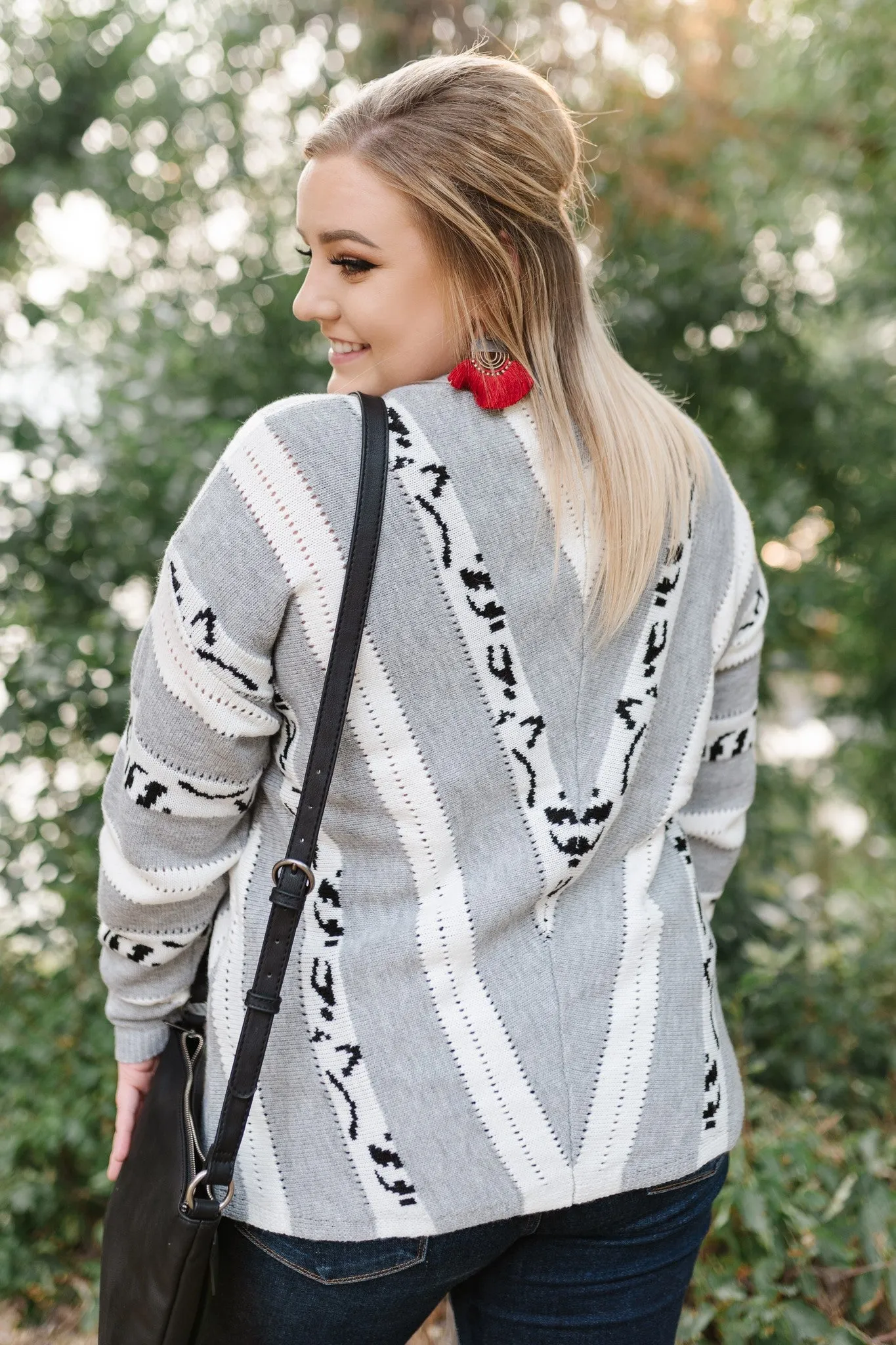 It's Leopard Time V Neck Sweater