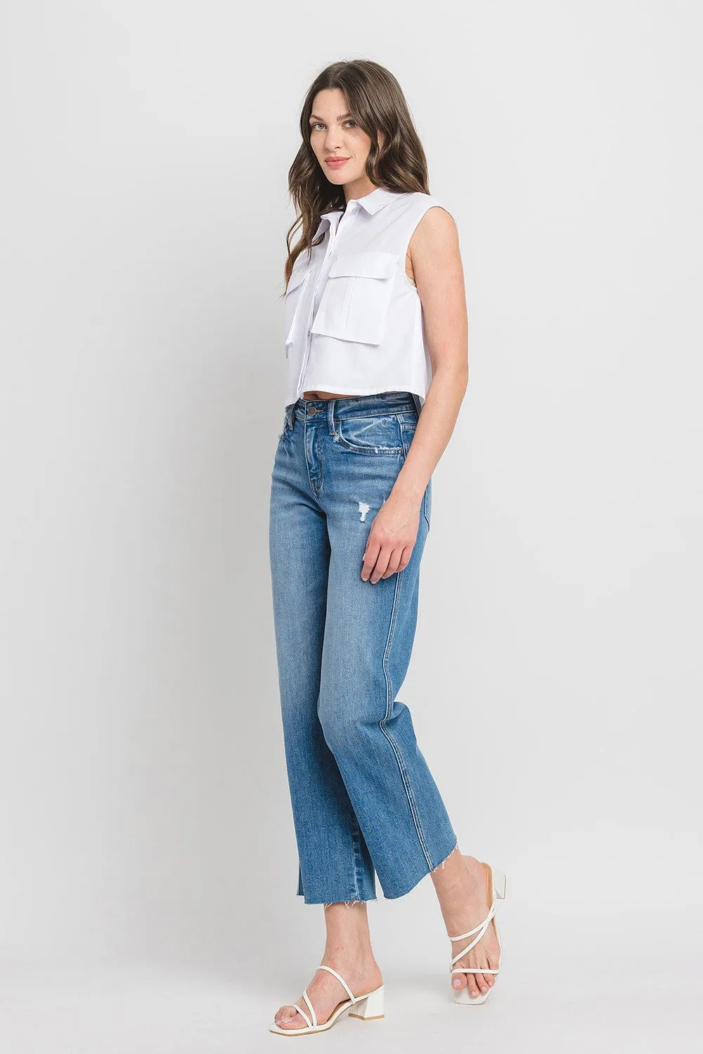 Janis HR Wide Leg Jeans