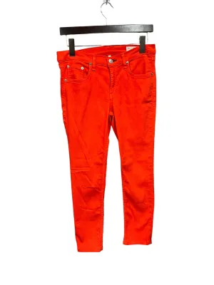 Jeans Skinny By Rag & Bones Jeans In Orange, Size: 6