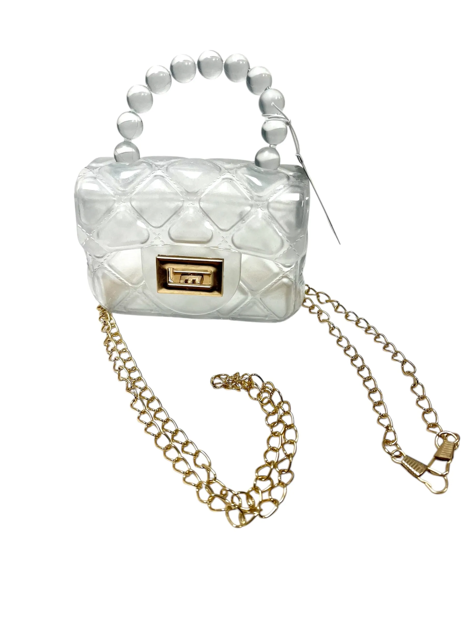 Jelly Pearl Top Handle Purses
