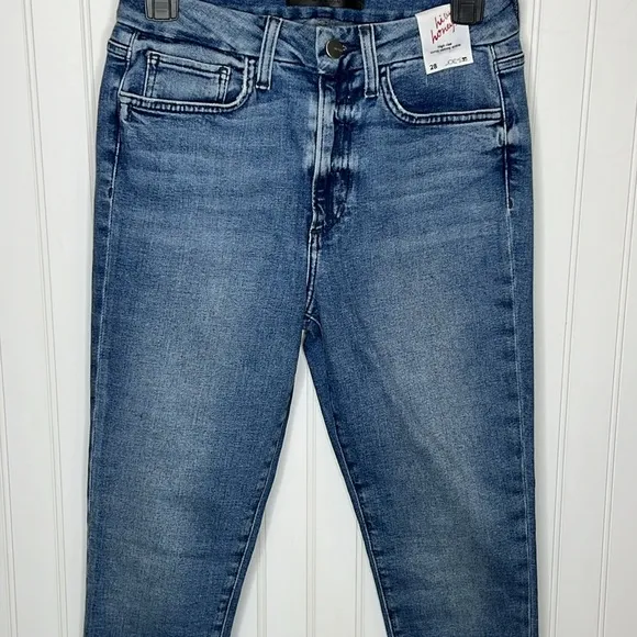 Joe’s hi rise curvy Skinny ankle honey New Size 28