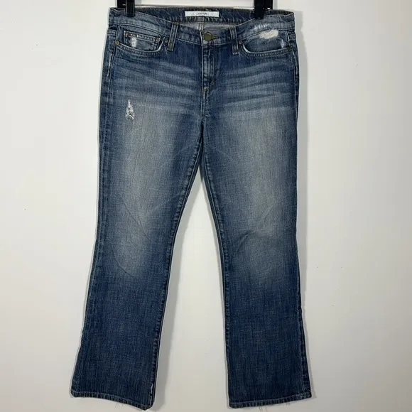 Joes Jeans Denim Provocateur Petite 30 Mid Rise Bootcut Stretch Distressed