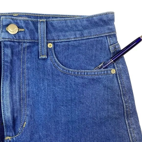 Joe's Jeans The Bella High Rise Size 26 Two Tone Blue Denim Skirt NWT $178