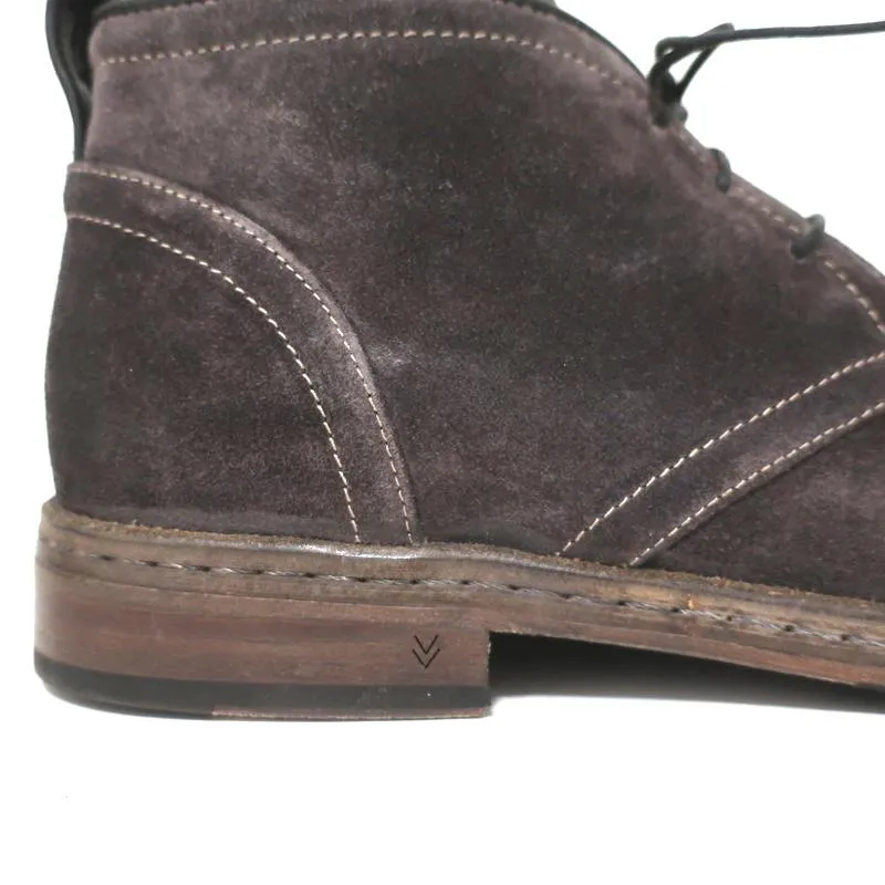 John Varvatos Chukka Boots Dark Gray Suede Size 9