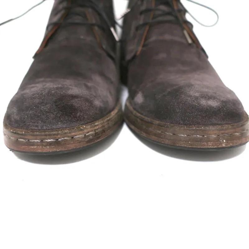 John Varvatos Chukka Boots Dark Gray Suede Size 9