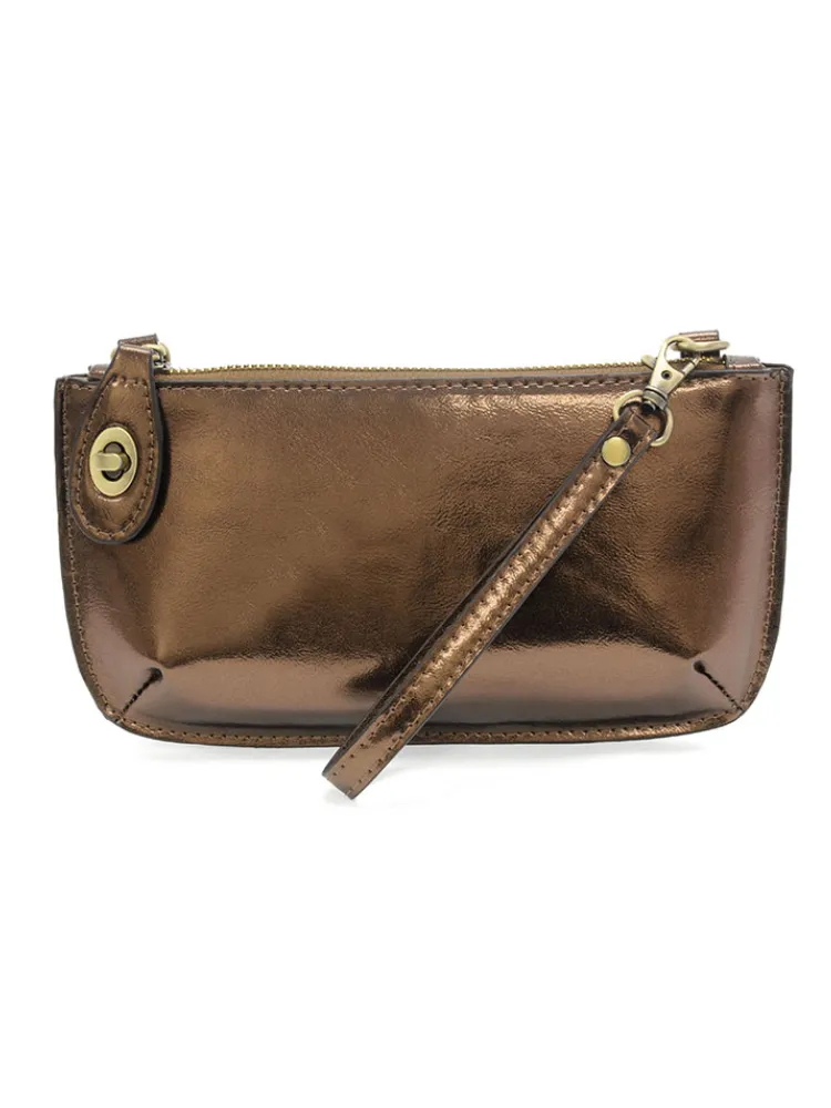 Joy Susan Liquid Metal Mini Crossbody Wristlet - Copper