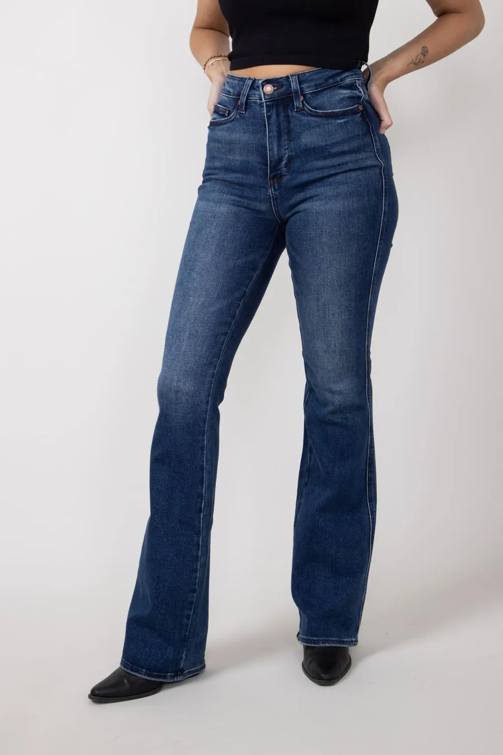 Judy Blue Embroidered Back Pocket 33" Bootcut Jeans for Women | 88786-LONG