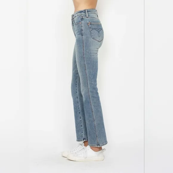 Judy Blue High Rise Tummy Control Classic Bootcut Jeans Long Inseam Various NEW