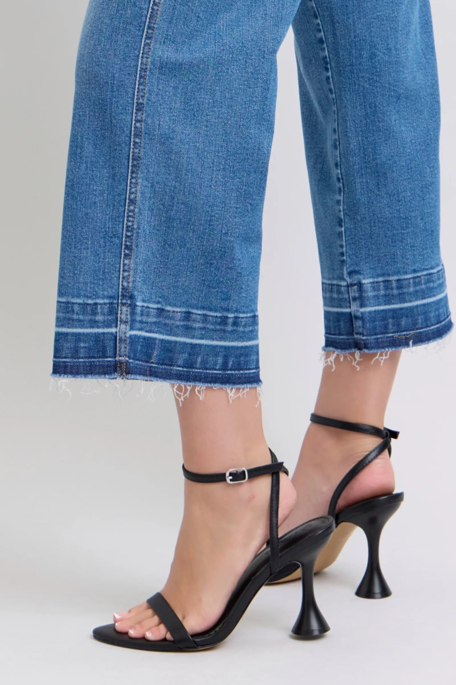 Judy Blue High Rise Tummy Control Wide Cropped