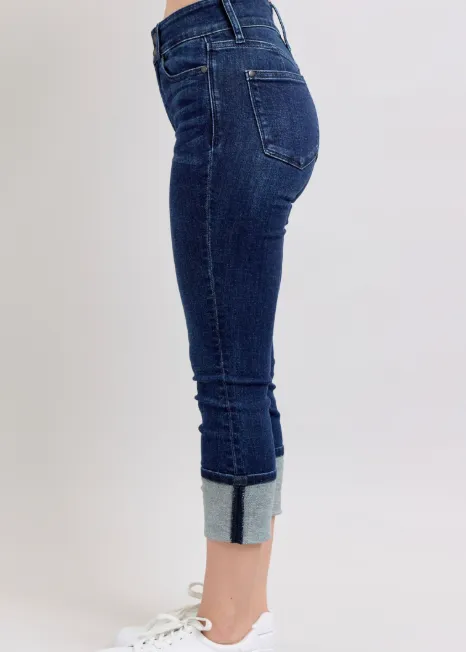 Judy Blue® High Waisted Double Waistband Capri