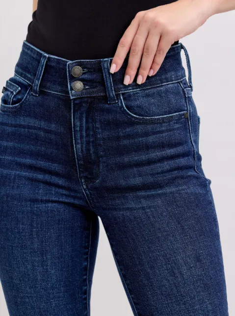 Judy Blue® High Waisted Double Waistband Capri