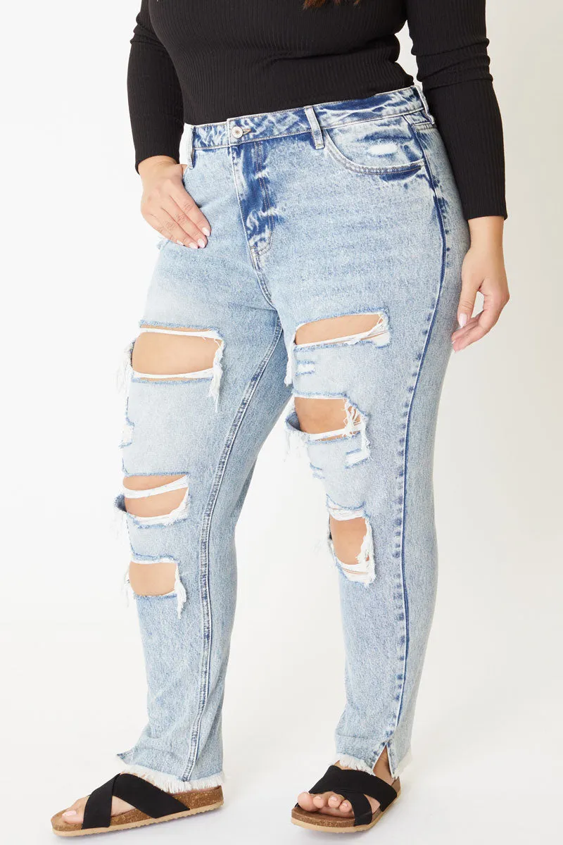 Juliet Ultra High Rise Mom Jeans (Plus Size)