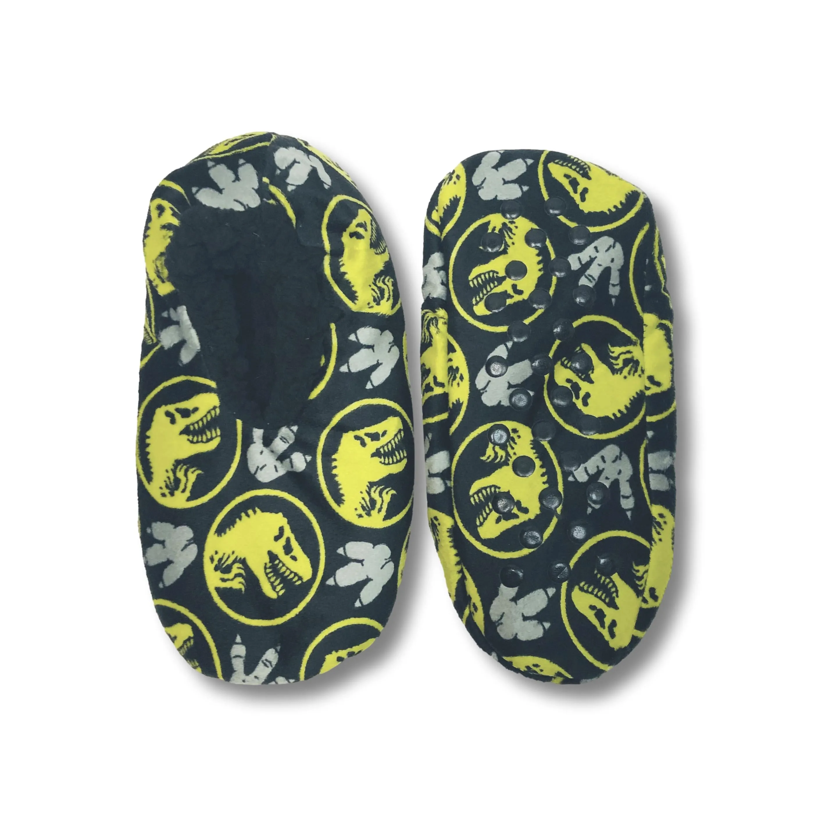 Jurassic World Boys Slippers Fuzzy Slipper Socks for Kids